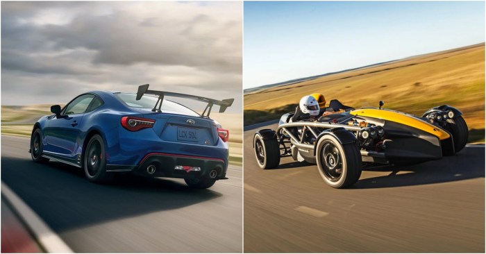 Sports cars with the best cornering ability